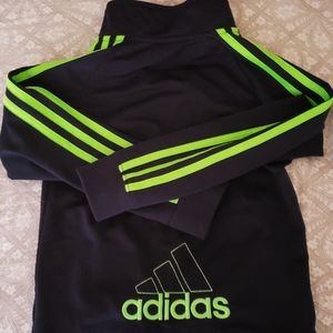 Addias Boys track jacket navy and green